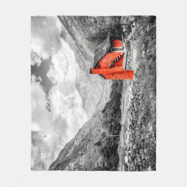 Platteland Landschap Zwart-wit Fotografie Fleece Deken