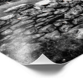 Platteland Landschap Zwart-wit Fotografie Foto Afdruk (Hoek)