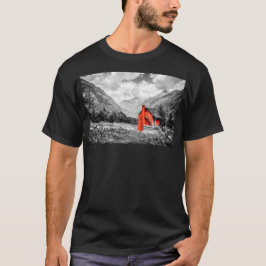 Platteland Landschap Zwart-wit Fotografie T-shirt