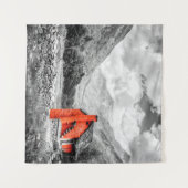 Platteland Landschap Zwart-wit Fotografie Wandkleed (Voorkant (horizontaal))