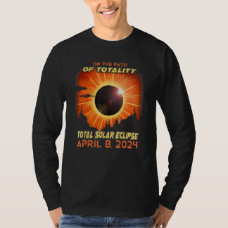 Platteland op het pad van totaliteit Totale zonsve T-shirt
