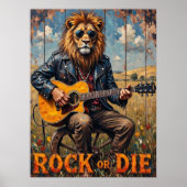 Platteland Rockstar: Lion on Wheel Poster (Voorkant)