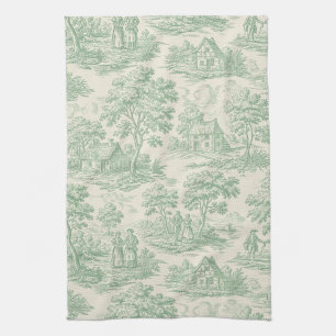 Platteland Salie Groen Toile Boerderij Dier Theedoek