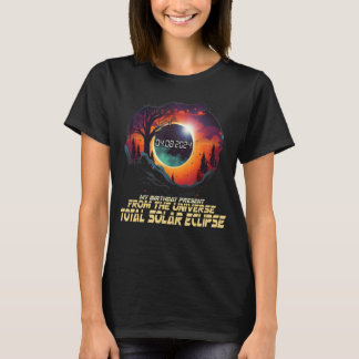 Platteland Totaal Zonsverduistering Apr 8 2024 Bir T-shirt