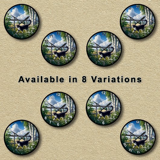 platteland Tuxedo Cat Exploring Ronde Klok