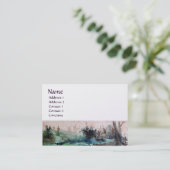 PLATTELAND VAN MAREMMA TOSCANE monogram platina Visitekaartje (Staand voorkant)