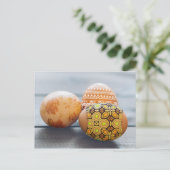 Plattelander Geschilderde Paaseieren Feestdagenkaart (Staand voorkant)