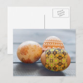 Plattelander Geschilderde Paaseieren Feestdagenkaart (Voorkant / Achterkant)