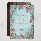 Plattelander van Kerstmis niet van de Foto van de Feestdagenkaart (Voorkant / Achterkant)