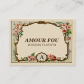  plattelands- en orkestoor voor het monogram van h visitekaartje (Voorkant)