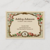  plattelands- en orkestoor voor het monogram van h visitekaartje (Achterkant)