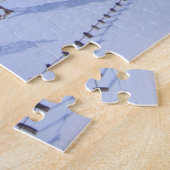 Plattelandsberglandschap met sneeuw op het plattel legpuzzel (Zijkant)