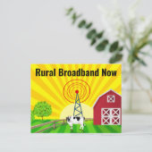 Plattelandsbreedband nu briefkaart (Staand voorkant)