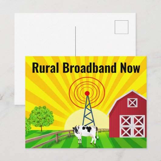 Plattelandsbreedband nu briefkaart (Voorkant / Achterkant)