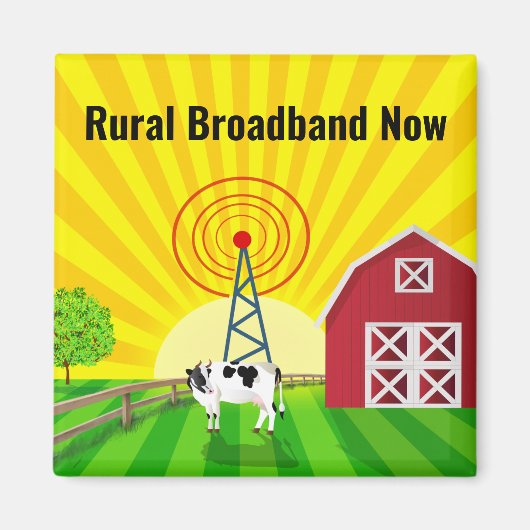 Plattelandsbreedband nu magneet (Voorkant)