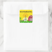 Plattelandsbreedband nu vierkante sticker (Tas)