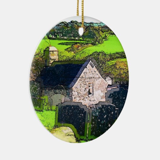 PLATTELANDSCHURCH KERAMISCH ORNAMENT (Rechts)