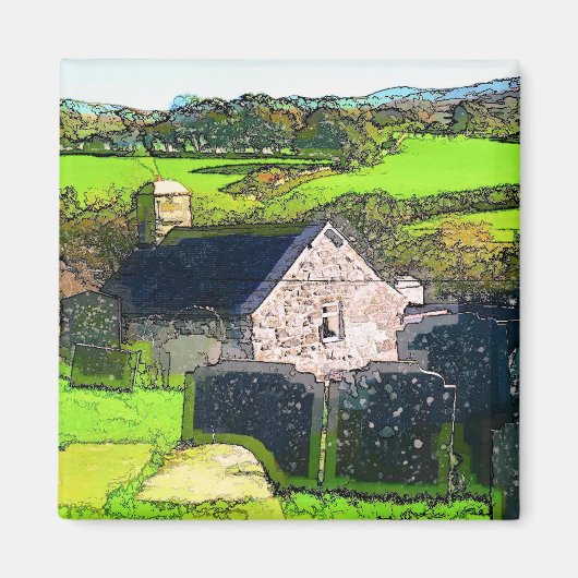 PLATTELANDSCHURCH MAGNEET (Voorkant)