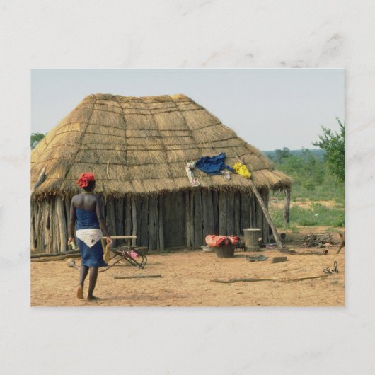 Plattelandsfamilie, Kunene, Angola Briefkaart (Voorkant)