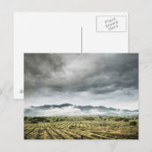 Plattelandsgebieden onder het Cloudy Sky Briefkaart (Voorkant / Achterkant)