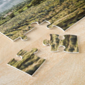 Plattelandsgebieden onder het Cloudy Sky Legpuzzel (Zijkant)