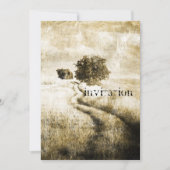 Plattelandsherfst boerderij eikenboom westerne lan kaart (Voorkant)