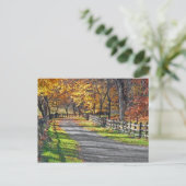 Plattelandsherfst Briefkaart (Staand voorkant)