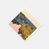 Plattelandsherfst Landschap Papier Napkin Servetten (Hoek)
