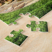 Plattelandshuis met puzzel met een kapend dak legpuzzel (Zijkant)