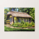 Plattelandshuis met puzzel met een kapend dak legpuzzel (Horizontaal)