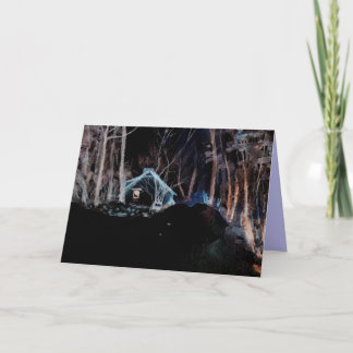 plattelandshuisje feestdagen kaart