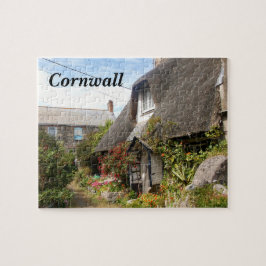 Plattelandshuisjes bij de Foto van Cadgwith Legpuzzel
