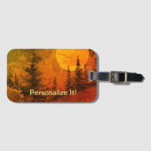 Plattelandslandschap bagagelabel (Voorkant (horizontaal))