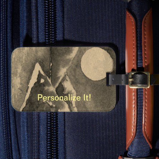 Plattelandslandschap bagagelabel (Voorkant Insitu 4)