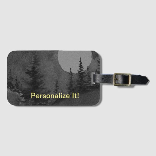 Plattelandslandschap bagagelabel (Voorkant (horizontaal))