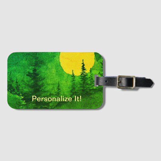 Plattelandslandschap bagagelabel (Voorkant (horizontaal))