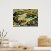 Plattelandslandschap door Grant Wood Poster (Keuken)