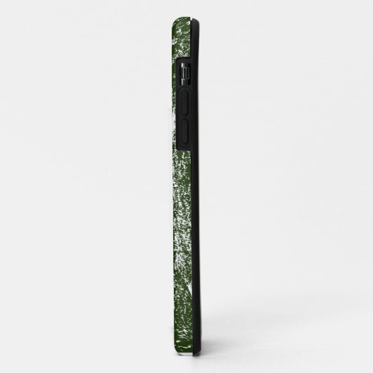 Plattelandslandschap houtsnede stijl boerderij hui Case-Mate iPhone case (Achterkant/links)