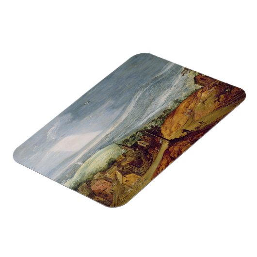 Plattelandslandschap met een pelgrim-neeling voor  magneet (Linkerzijde)