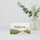 Plattelandslandschap met landweg visitekaartje (Staand voorkant)