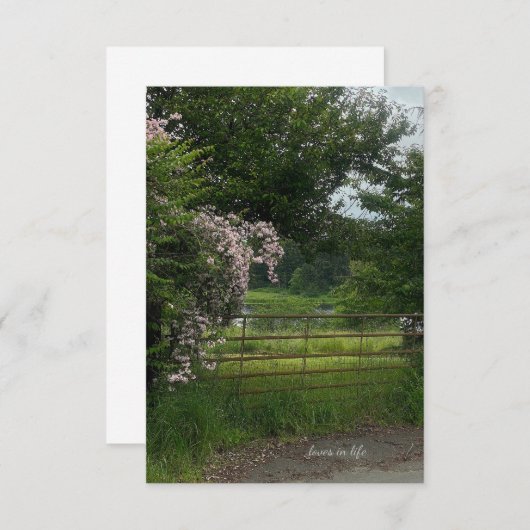 Plattelandslandschap Notitiekaartje (Voorkant / Achterkant)