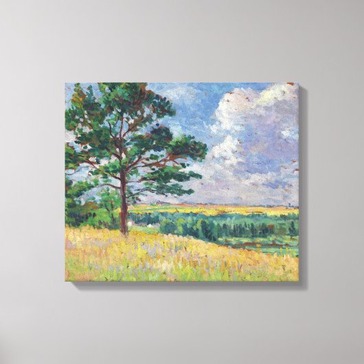 Plattelandslandschap rond Méréville, Frankrijk (ar Canvas Afdruk (Voorkant)