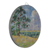 Plattelandslandschap rond Méréville, Frankrijk (ar Dartbord (Voorkant Links)