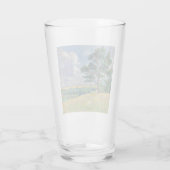 Plattelandslandschap rond Méréville, Frankrijk (ar Glas (Achterkant)