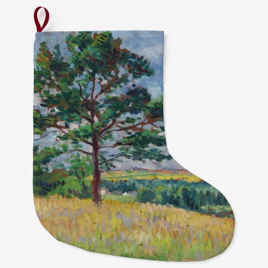 Plattelandslandschap rond Méréville, Frankrijk (ar Grote Kerstsok (Voorkant)