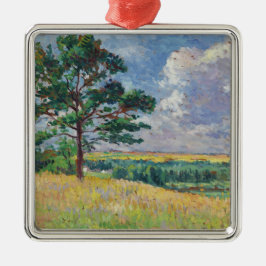 Plattelandslandschap rond Méréville, Frankrijk (ar Metalen Ornament