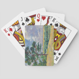 Plattelandslandschap rond Méréville, Frankrijk (ar Pokerkaarten