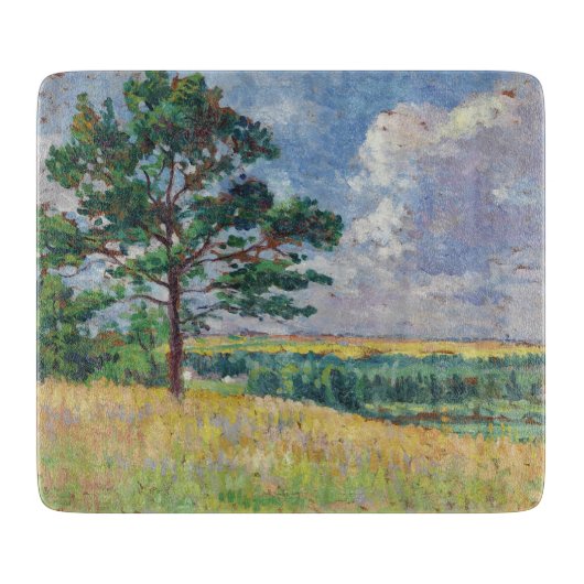 Plattelandslandschap rond Méréville, Frankrijk (ar Snijplank (Voorkant)