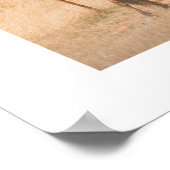 Plattelandslandschap Wilde Paarden Vallen Poster (Hoek)