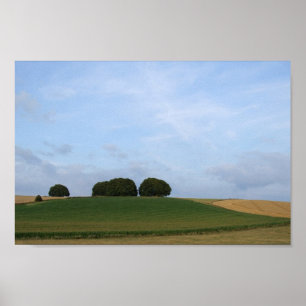 Plattelandslandschapsfoto's afdrukken poster